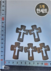 에보니흑단 예수님 형상 십자가 펜던트 <br> 사이즈 사진 참조